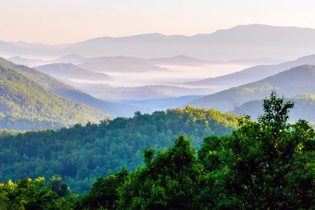 Come stay with Ski Mountain Chalets and don't miss these Smoky Mountain sunrises!